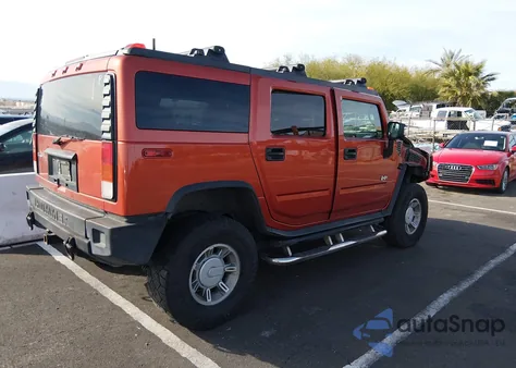 2003 Hummer H2 из США, поврежденный, VIN 5GRGN23U53H149258